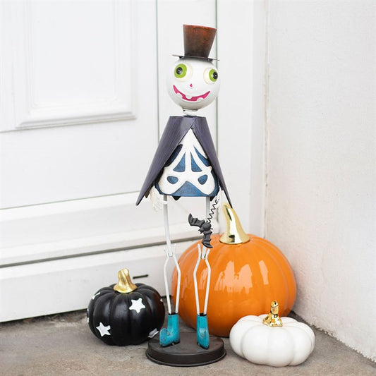 Metal Skeleton Ornament with Top Hat – The Witches Garden