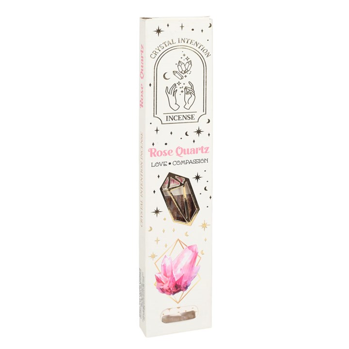 12 Packs of Native Soul Crystal Intentions Incense with Rose Quartz Chips