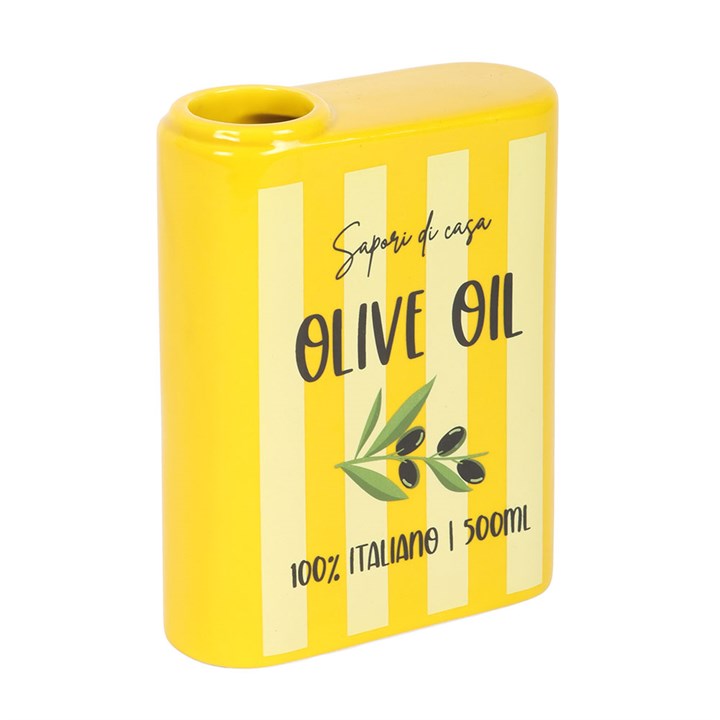 Olive Oil Flower Vase – Rustic Italian Kitchen Style Decor