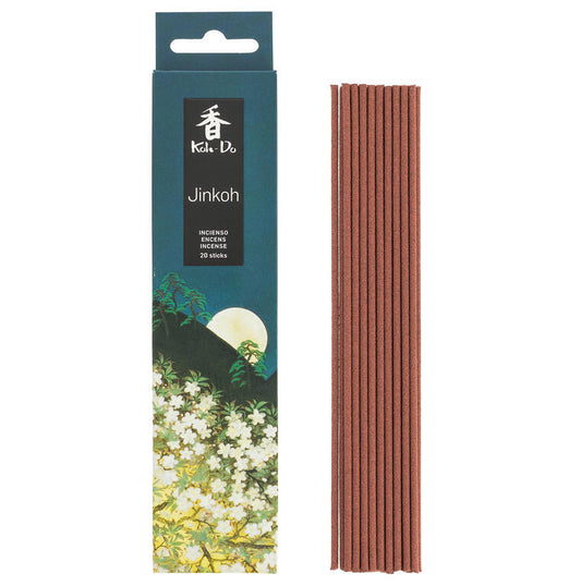 Enter a refined world of scent and stillness with Koh-Do Jinkoh Agarwood Incense by Nippon Kodo, inspired by the traditional Japanese art of incense appreciation. This premium blend centres around rich agarwood (aloeswood), layered with warming notes of cinnamon and clove, softened by gentle vanilla and delicate Bulgarian rose.

Each stick releases a low-smoke, balanced fragrance that is both uplifting and grounding, making it ideal for meditation, focus, creative work, or quiet reflection. The scent unfold