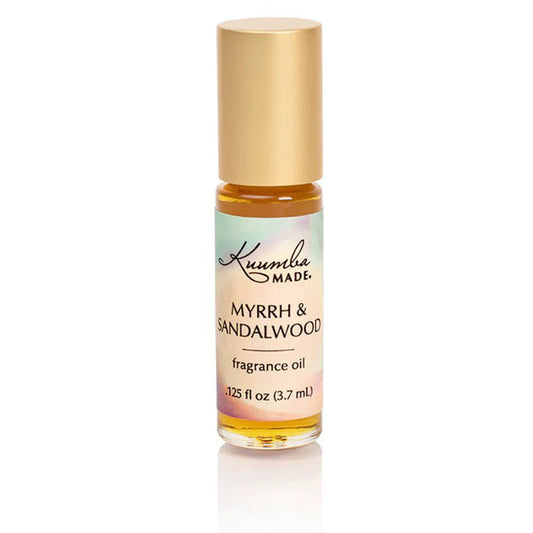 Awaken your senses and elevate your spiritual practice with Kuumba Made Fragrance Oil in Myrrh & Sandalwood. This sacred blend is more than a fragrance—it's a soul medicine.

Let the grounding presence of earthy myrrh anchor you, while warm vanilla comforts your heart. Lemony sandalwood uplifts the spirit, cutting through stagnant energy and welcoming clarity. A subtle spice adds a whisper of ancient ritual to this timeless, meditative scent.

This 1/8 oz vial holds a highly concentrated oil-based elixir, d