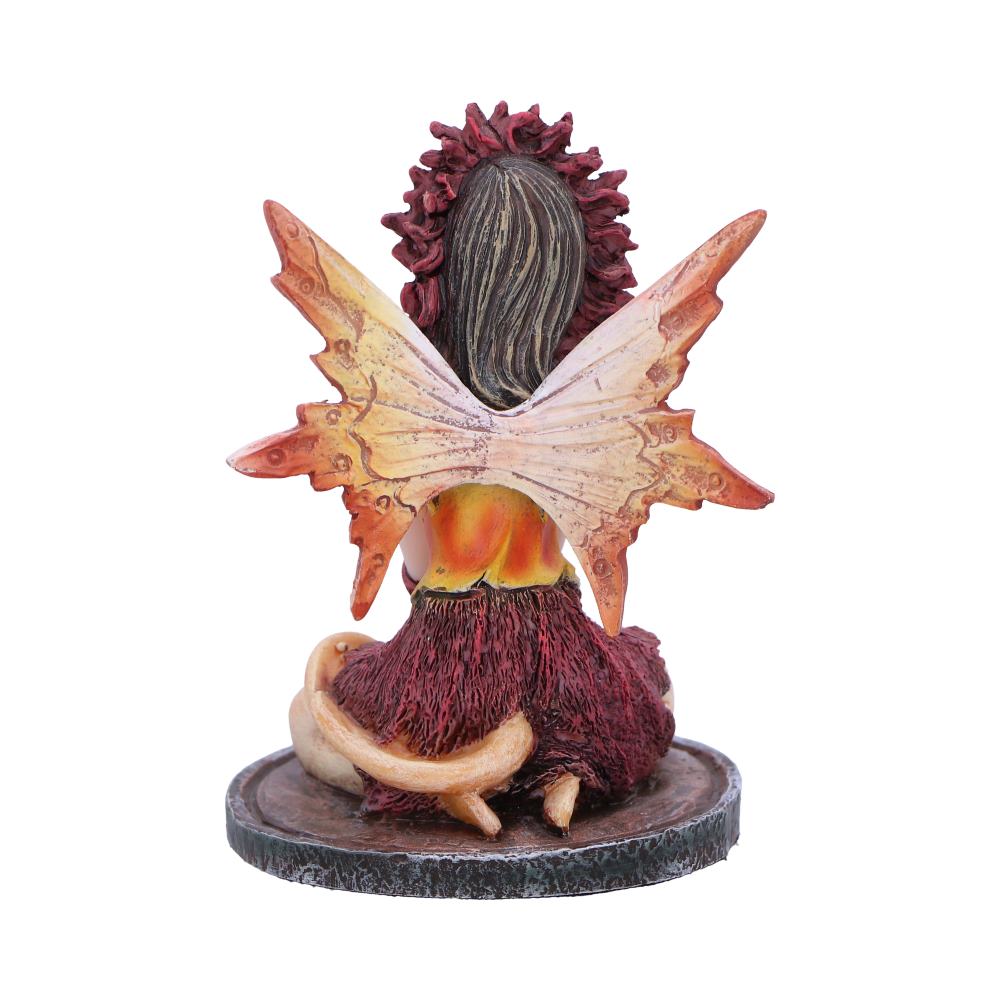 Fantasy figurine of a creature with butterfly wings on a white background