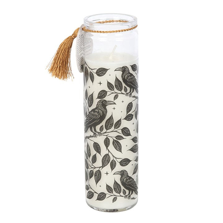 Mystic Raven Deadly Nightshade Tube Candle – Gothic Ritual Decor