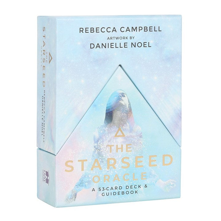 The Starseed Oracle by Rebecca Campbell. 53-card deck with guidebook and Danielle Noel artwork for cosmic and spiritual guidance.