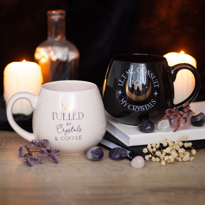 Let Me Consult My Crystals Rounded Mug – Witchy Crystal Homeware