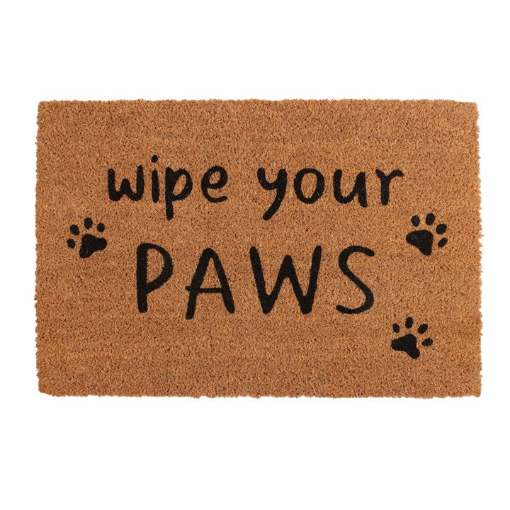 Wipe Your Paws Doormat – Natural Coir Welcome Mat