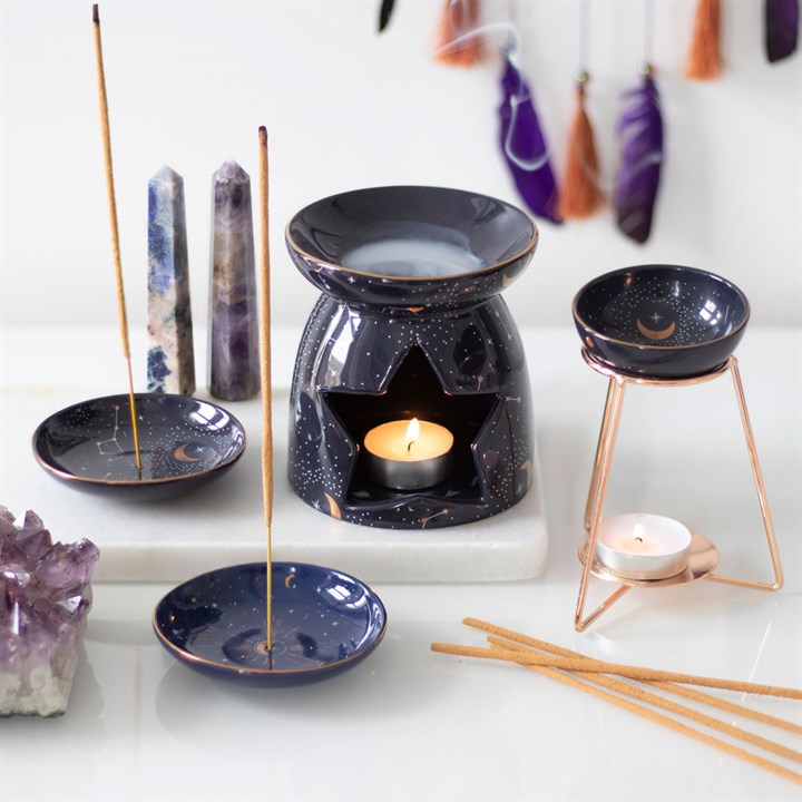 Purple Constellation Oil Burner – Celestial Aromatherapy Decor