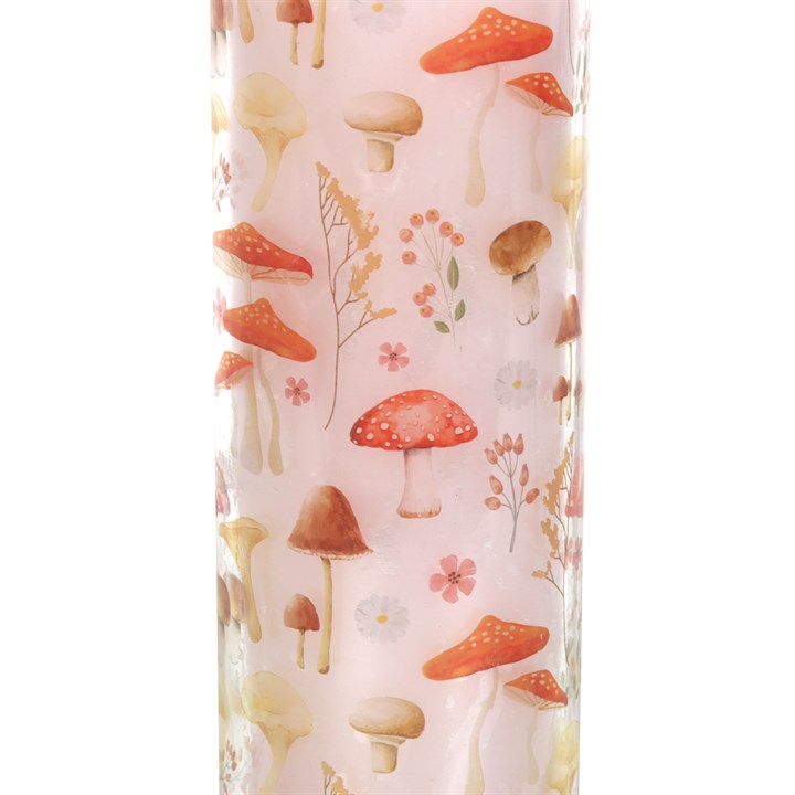 Mushroom Print Enchanted Forest Tube Candle – Woodland Witch Ritual Candle