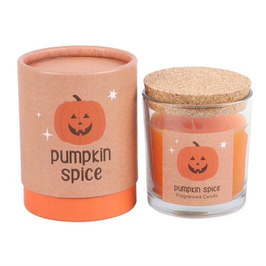 Celebrate the season of spooks with the Peekaboo Pumpkin Spice Candle, a festive delight that blends the warming magic of pumpkin spice with a playful Jack-o’-lantern design. Hand-poured with vegan paraffin wax and finished with a natural cork lid, this enchanting candle fills your space with the comforting scent of autumn’s most beloved brew. With up to 25 hours of burn time, it is perfect for Halloween rituals, cosy evenings, or welcoming guests with a seasonal glow. Ideal for witches, pumpkin spice lover