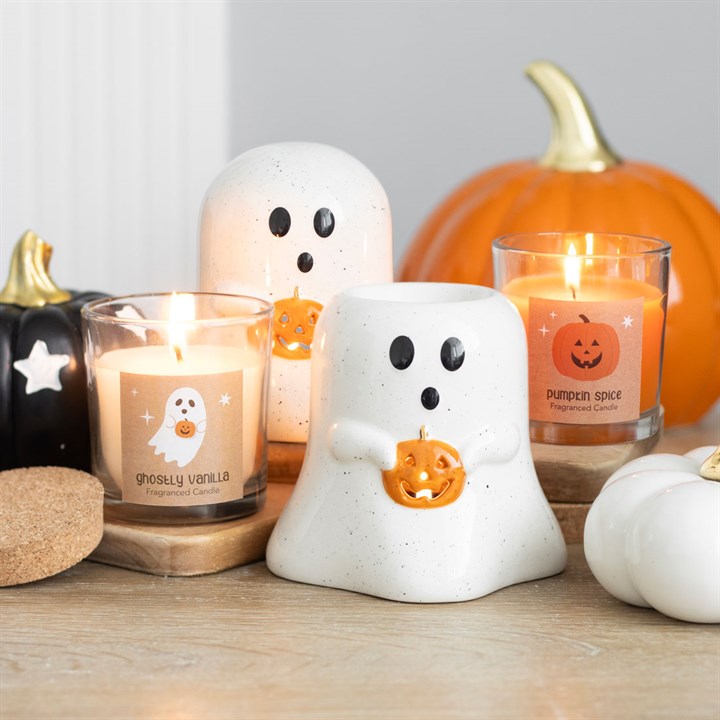 Peekaboo Pumpkin Spice Candle – Jack-o’-Lantern Halloween Candle