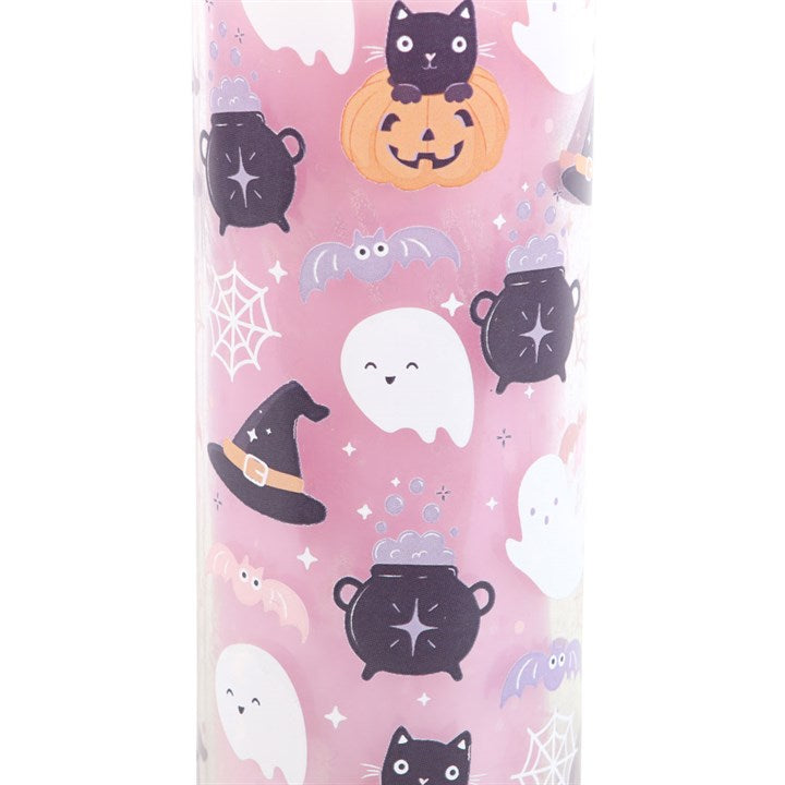 Pastel Halloween Candy Apple Tube Candle – Cute Spooky Ritual Candle