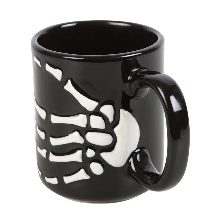 Skeleton Hand Mug – Gothic Coffee Cup for the Undead at Heart