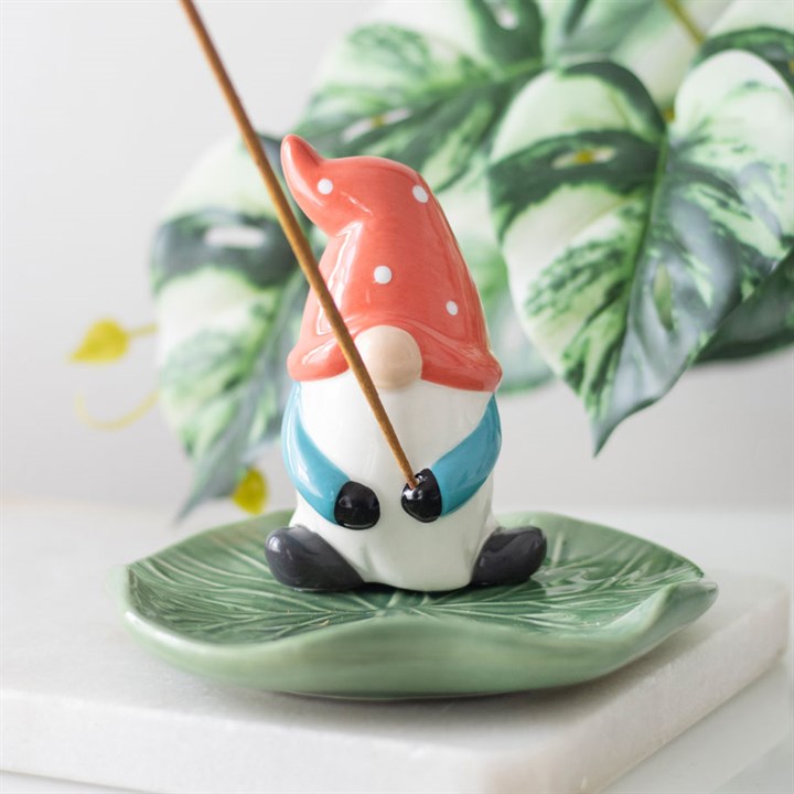 Gonk Lily Pad Incense Stick Holder – Whimsical Ceramic Decor