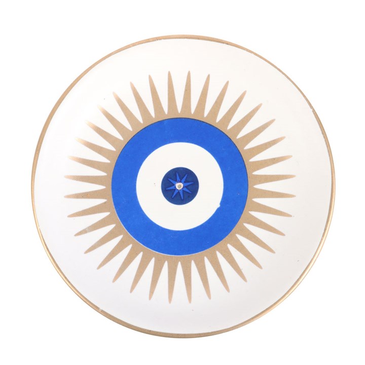 Ceramic All Seeing Eye incense holder. Ideal for incense sticks, meditation, protection, and spiritual home décor.