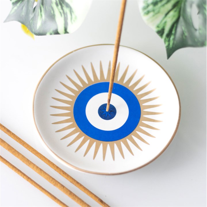 All Seeing Eye Incense Stick Holder – Ceramic Spiritual Decor
