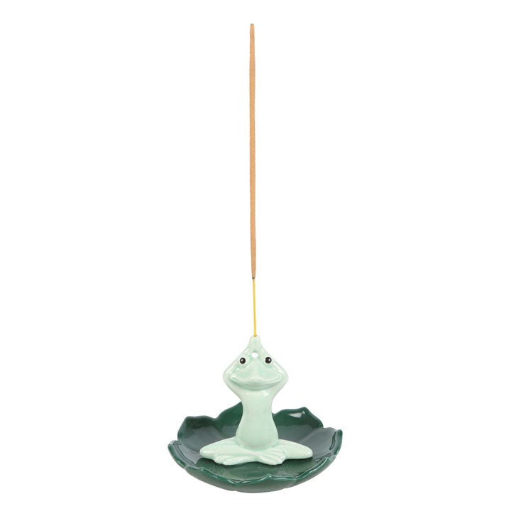 Yoga Frog Incense Stick Holder – Chakra Meditation Decor
