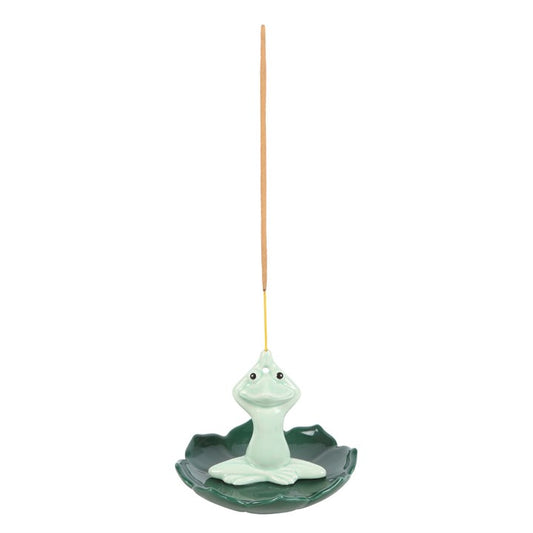 Yoga Frog Incense Stick Holder – Chakra Meditation Decor