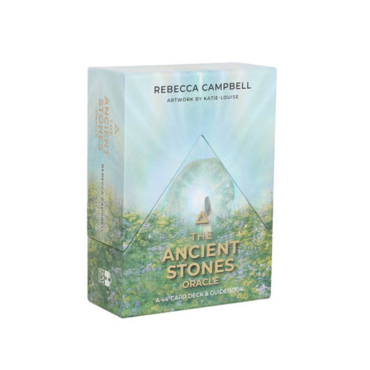 Step into the timeless embrace of the Earth with The Ancient Stones Oracle Cards by Rebecca Campbell. This 44-card oracle deck and guidebook invite you to rediscover your connection with sacred stones and the ancestral spirits that guard them.

Since ancient times, witches, druids, and mystics have gathered at standing stones, megaliths, and sacred stone circles to commune with the unseen. These ancient stones were believed to hold the memory of the Earth, carrying wisdom, healing, and protection across gen