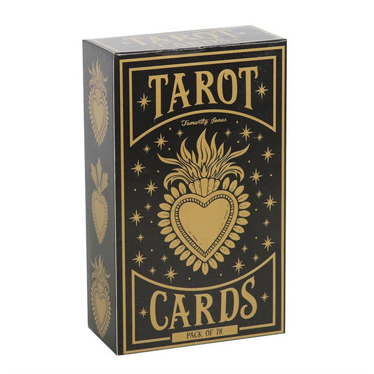 Sacred Heart Tarot Cards with 78 traditional tarot cards and instructions. Graphic sacred heart artwork meets classic divination symbolism.