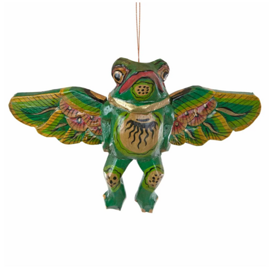 Flying Frog Spirit Guardian – Balinese Hanging for Blessings

Invite luck and protection with a Flying Frog Spirit Guardian. Balinese mobile symbolises rain, fertility, and prosperity. A sacred charm for your space.