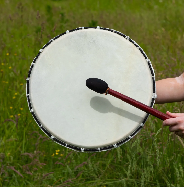 Large Shamanic Drum – 38cm Frame Drum for Ritual & Ceremony
