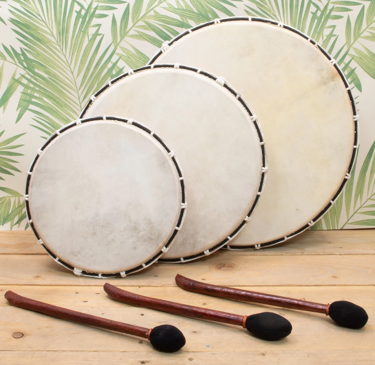 Large Shamanic Drum – 38cm Frame Drum for Ritual & Ceremony