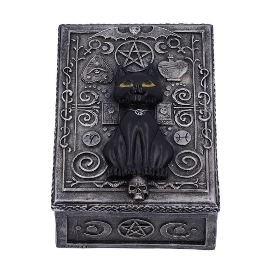 Black Cat Sigil Trinket Box – Familiar Spell Witch Decor
