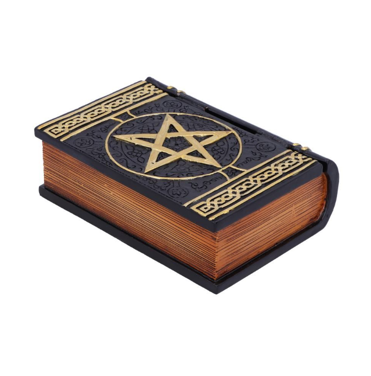 Spell Box Grimoire Storage Box – Hand-Painted Resin 15cm