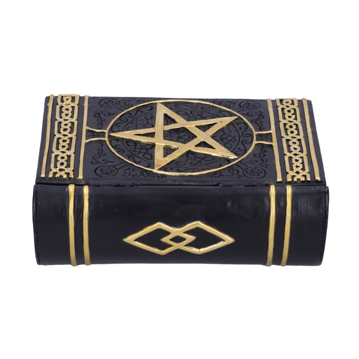 Spell Box Grimoire Storage Box – Hand-Painted Resin 15cm