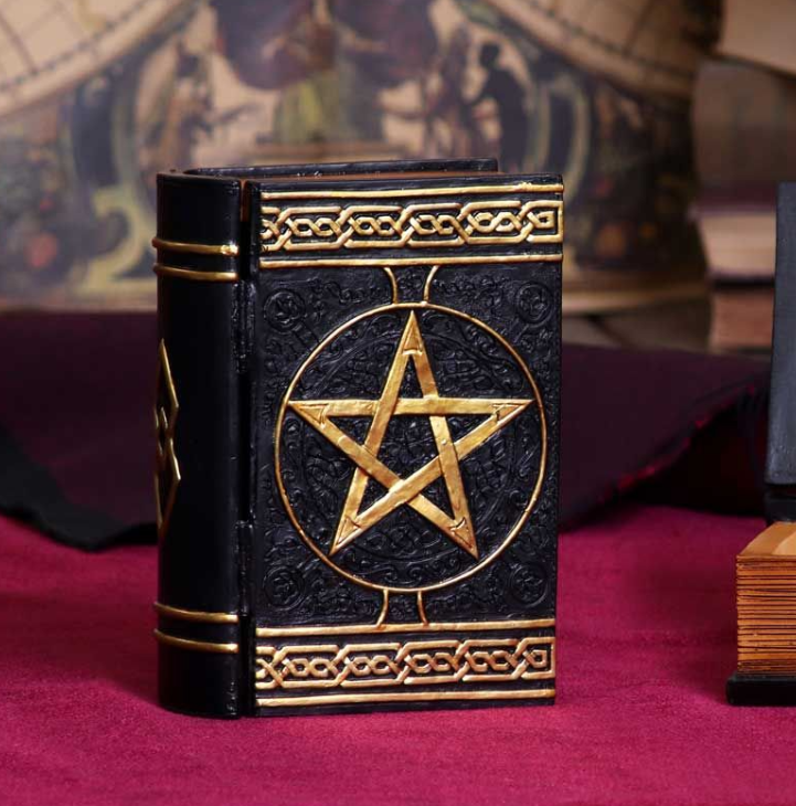Spell Box Grimoire Storage Box – Hand-Painted Resin 15cm