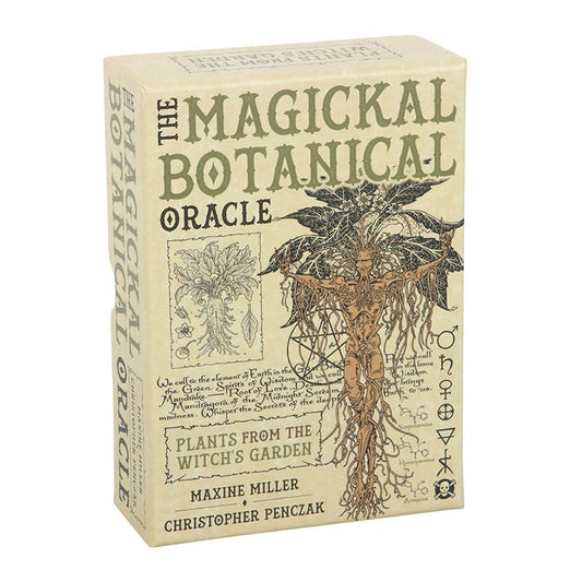 The Magickal Botanical Oracle goes beyond simply identifying plants for a witch’s garden, echoing the ancient wisdom of old grimoires. Crafted by Christopher Penzack with enchanting illustrations by Maxine Miller, this deck serves as an essential guide to the mysteries of natural magick. It features 33 beautifully detailed cards and a 128-page guidebook to deepen your connection with the botanical realm.