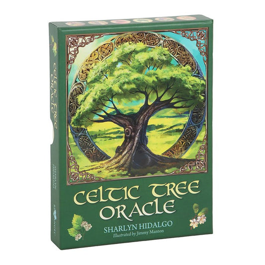 Discover the ancient wisdom of the Celtic Tree Oracle, a divination deck rooted in traditional Celtic tree mythology. These cards invite you to connect with the sacred spirits of trees, revered as guardians of timeless knowledge that nurture and sustain life. Through this deck, you’ll attune to the unique energies of each tree, deepening your bond with nature and inspiring journeys through enchanted forests. Rich in Celtic cosmology, the deck honours seasonal cycles and the sacredness of all living beings, 