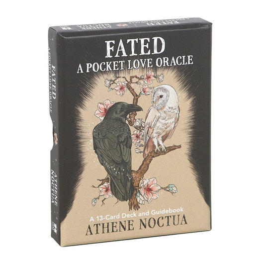 Whispered by fate and wrapped in enchantment, The Fated: A Pocket Love Oracle by Athene Noctua is your mystical guide to the heart’s deepest questions. This 13-card oracle deck, paired with a charming guidebook, offers quick, clear insights into love, relationships, and romantic destiny. Each pocket-sized card is beautifully illustrated, making it perfect for daily divination, travel altars, or spontaneous readings. Whether you're seeking clarity, closure, or cosmic confirmation, let these cards unveil the 