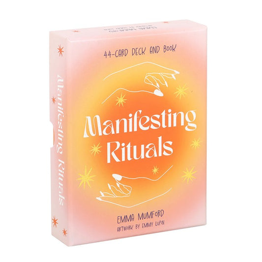 Step into the liminal space where intention meets enchantment. The Manifesting Rituals Tarot Cards are more than a deck — they’re a spell in motion. Crafted for witches, mystics, and moon-guided souls, this beautifully illustrated tarot set is designed to support your manifestation rituals, from new moon wishes to full moon releases.

Each card holds its own whisper of magic, helping you unlock the unseen and align with your desires. With a blend of classic tarot wisdom and modern ritual guidance, this deck