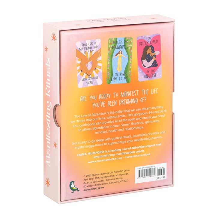 Step into the liminal space where intention meets enchantment. The Manifesting Rituals Tarot Cards are more than a deck — they’re a spell in motion. Crafted for witches, mystics, and moon-guided souls, this beautifully illustrated tarot set is designed to support your manifestation rituals, from new moon wishes to full moon releases.

Each card holds its own whisper of magic, helping you unlock the unseen and align with your desires. With a blend of classic tarot wisdom and modern ritual guidance, this deck