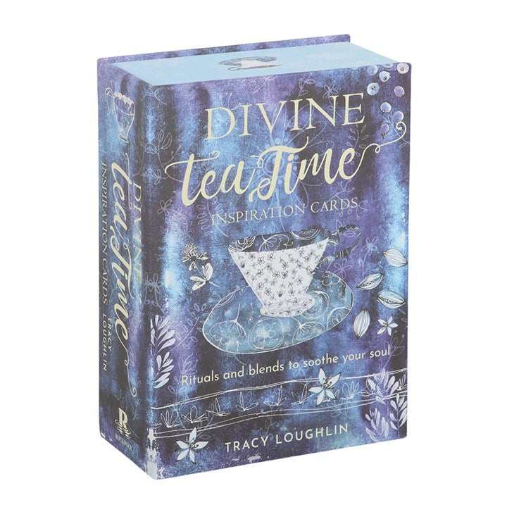 Divine Tea Time by Tracy Loughlin is a beautifully illustrated card deck that transforms tea making into a mindful daily ritual. Featuring delicate watercolour artwork, the deck is organised into four chapters covering herb, flower, fruit and spice, each offering simple tea recipes paired with gentle affirmations. Designed for both beginners and experienced home brewers, the cards invite you to choose a blend that reflects how you want to feel, turning the act of making tea into a calming and restorative pr