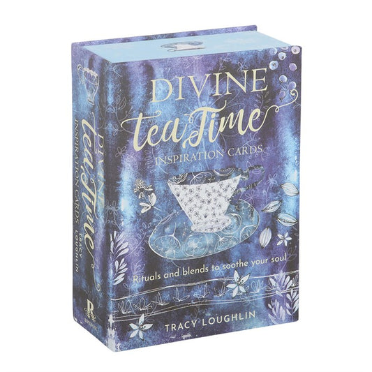 Divine Tea Time by Tracy Loughlin is a beautifully illustrated card deck that transforms tea making into a mindful daily ritual. Featuring delicate watercolour artwork, the deck is organised into four chapters covering herb, flower, fruit and spice, each offering simple tea recipes paired with gentle affirmations. Designed for both beginners and experienced home brewers, the cards invite you to choose a blend that reflects how you want to feel, turning the act of making tea into a calming and restorative pr