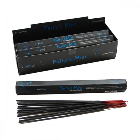 Release negativity and invite peace with our Fairy's Mist Black Incense Sticks. Handcrafted in India from premium perfumery raw materials, these incense sticks are designed to clear your space with a purifying, earthy aroma that soothes the spirit and refreshes the soul.

As the calming fragrance fills the air, you’ll feel tension lift and serenity return. Each stick burns for approximately 30 minutes, making them perfect for meditation, rituals, or simply restoring balance to your home.

To use: Light the 