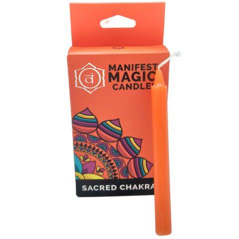 The Manifest Magic Candle is a powerful ally for those seeking to spark their intentions and deepen their spiritual path. Each candle is carefully crafted and charged with purpose, perfect for meditation, ritual work, or creating a sacred, calming space. The Sacred Chakra Candle, designed to ground and center, helps you stay rooted in the physical world. Its stabilizing energy invites security and strength, guiding you to reconnect with your foundation and manifest a life of resilience. Dimensions: Box 16 x