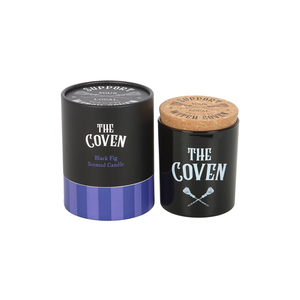 Set the scene for spellbinding evenings with this black fig scented glass candle, complete with a natural cork lid and sleek black jar featuring a crossed broom design. Presented in striking purple and black packaging with a matching cylinder box, it’s perfect for witchy gifting and magical moments at home. Approximately 35-hour burn time. Never leave a lit candle unattended.