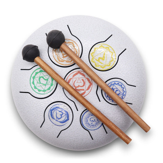 Align your energy and awaken inner harmony with the Hapi Drum 7 Chakra – 18cm, a sound healing tool tuned to support the flow and balance of your seven major chakras. Each of the 8 tones is intuitively mapped to resonate with a specific energy centre, guiding your practice into deeper alignment and peace.

Compact yet powerful, this drum is ideal for chakra clearing, meditation, reiki, yoga, or sound therapy. Its circular form, vibrant tone, and ease of play make it accessible for beginners and deeply effec