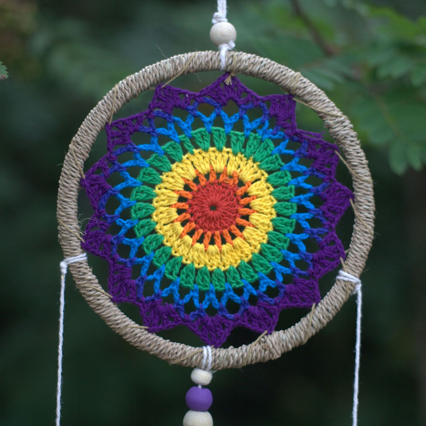 Rainbow Spirit Dream Catcher – Handmade Vegan-Friendly