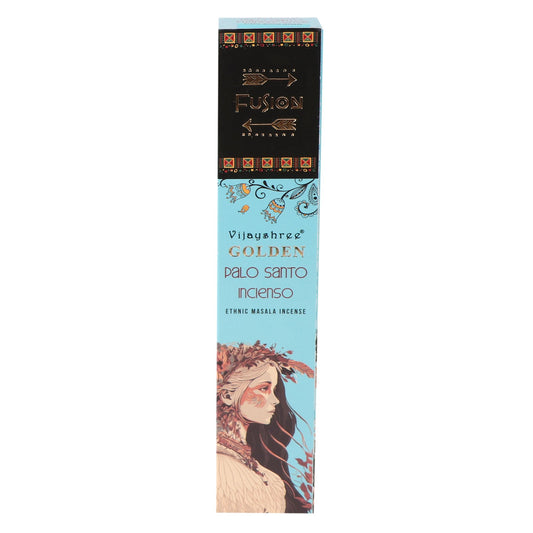 Invoke sacred stillness with Vijayshree Golden Masala Incense – Palo Santo Fusion: Frankincense. This handcrafted blend harmonises the earthy, cleansing essence of Palo Santo with the rich, resinous aroma of frankincense. Together, they create a deeply grounding and purifying fragrance, perfect for meditation, energy cleansing, or cultivating a tranquil space.

Each incense stick offers a smooth, even burn, filling your home or ritual space with serene aromatic waves that invite peace and spiritual clarity.