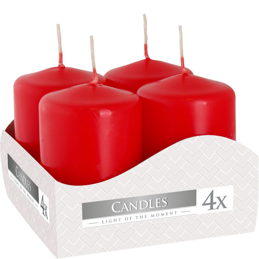 Summon a flame rich with strength and intention with this Set of 4 Red Pillar Candles, each crafted to burn with a steady, potent glow. Their deep crimson colour carries the energies of passion, power, protection, and fierce will—perfect for spellwork that demands focus and fire.

Each candle offers a burn time of approximately seven hours, making them ideal for short rituals, devotionals, energy-raising workings, charm crafting, or adding a bold, enchanting light to your altar.

Sized at 40x60mm, these pil