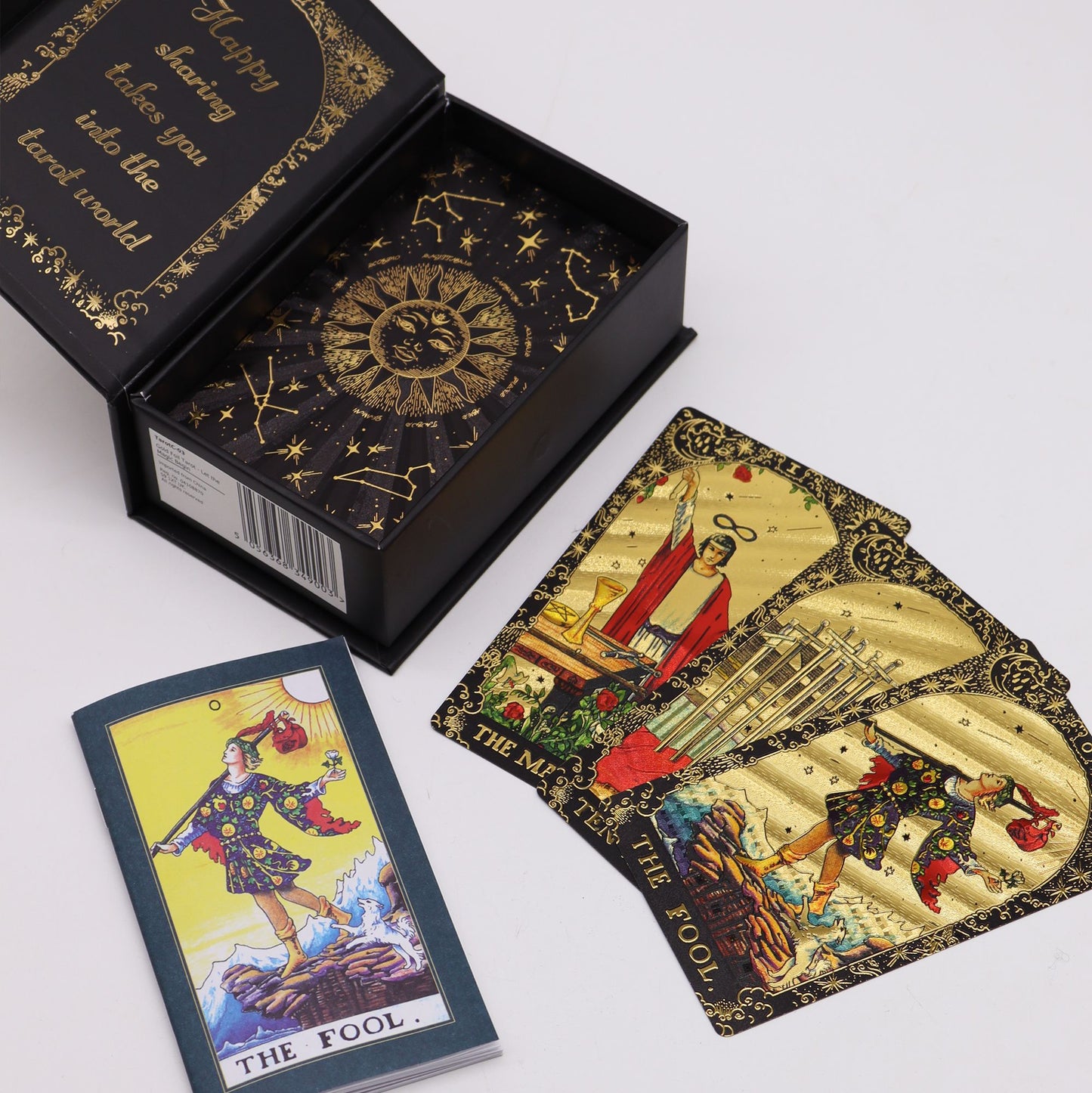 Gold Foil Tarot – Let the Magic Begin Gift Box | 78-Card Luxury Tarot Set