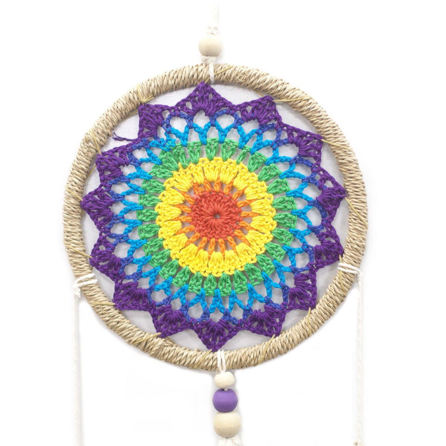 Rainbow Spirit Dream Catcher – Handmade Vegan-Friendly
