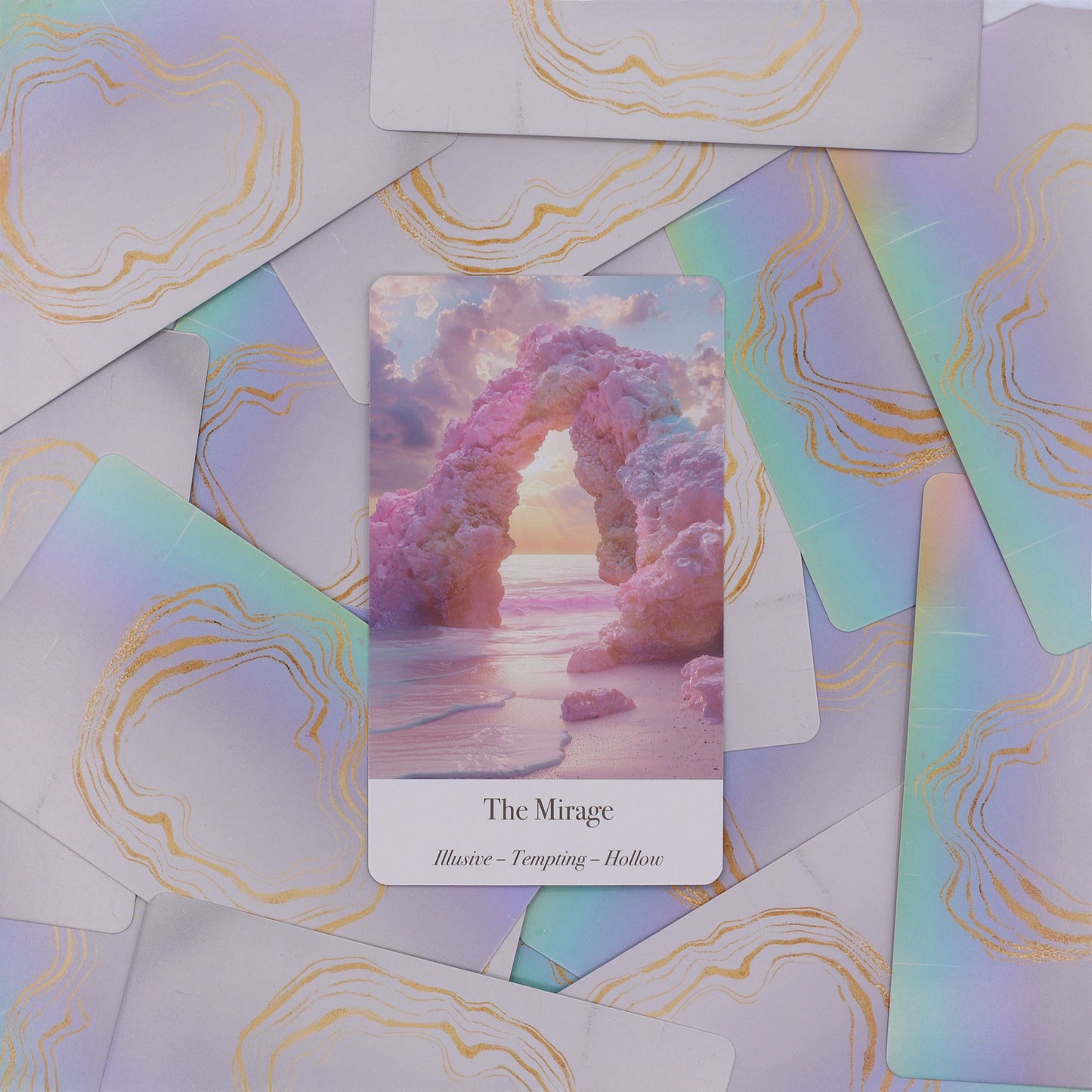 sports card binder nearby The Healers Dream Oracle Deck 100 Cards Holographic Guidebook
