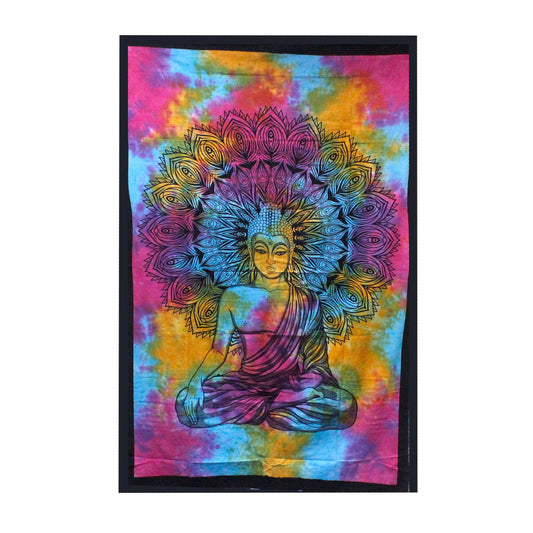 Call in calm. Breathe in balance. This Peaceful Buddha cotton bedspread is more than fabric – it’s a blessing for your space.

Handmade in India by skilled artisans, each piece carries the tranquil presence of the Buddha – a symbol of stillness, wisdom, and awakening. The soft cotton weave and detailed print make it perfect as both a sacred wall hanging or a restful bedspread.

Hang it behind your altar, let it grace your meditation corner, or use it to cloak your bed in peaceful energy. Whether you choose 