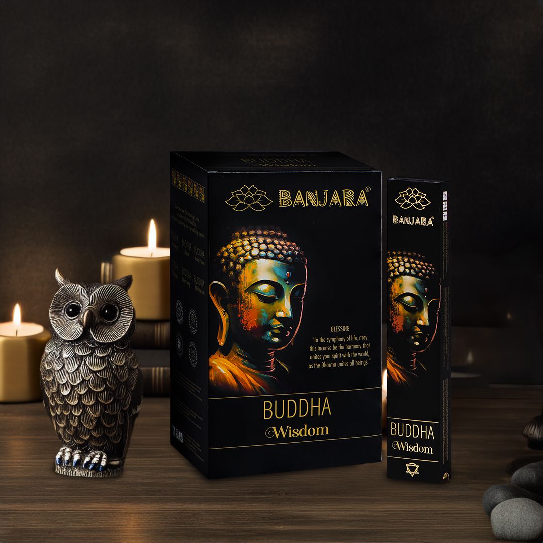 Banjara Buddha Wisdom Incense – Insightful Herbal Sticks for Clarity & Guidance