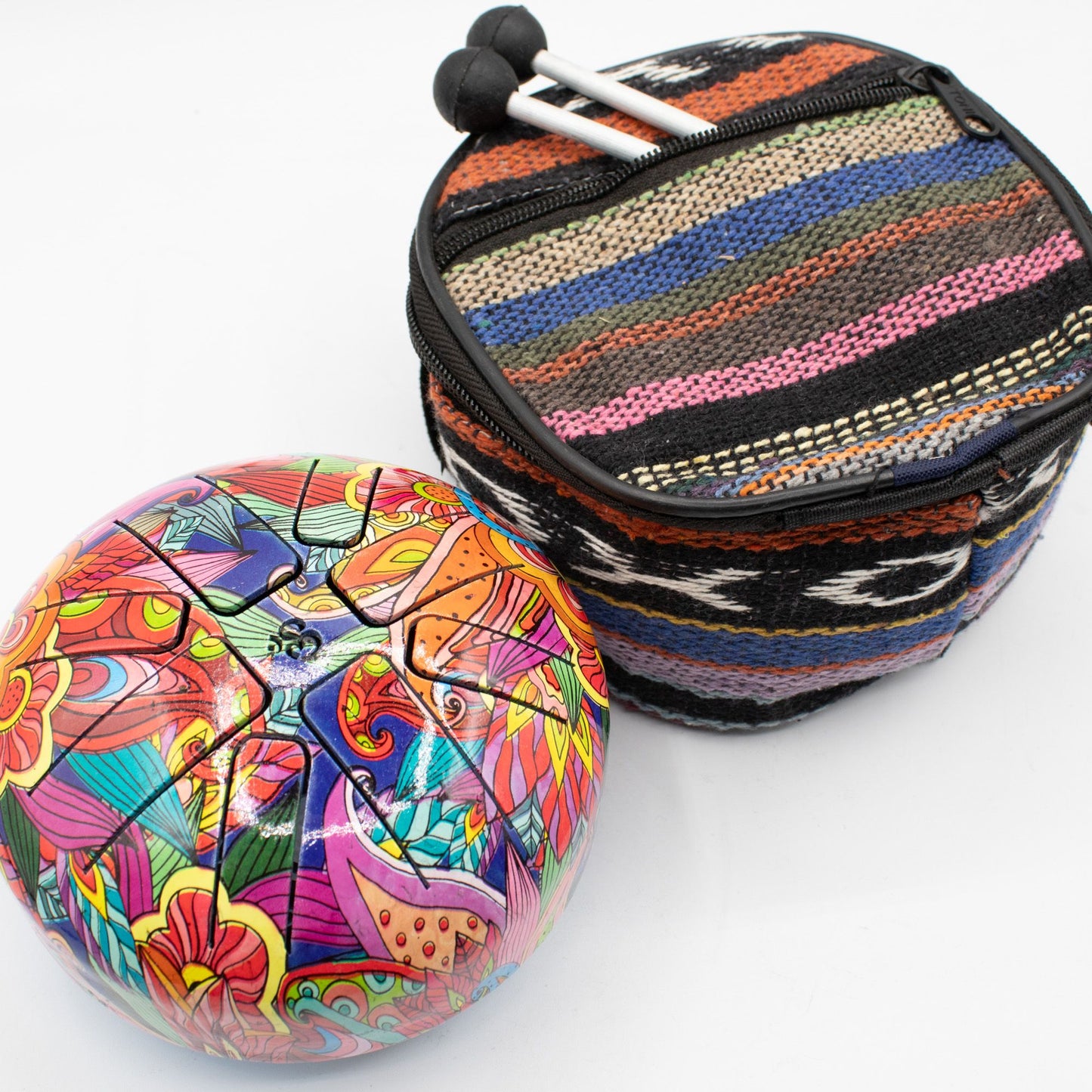 Small steel tongue Drum Psychedelic- 13x9cm